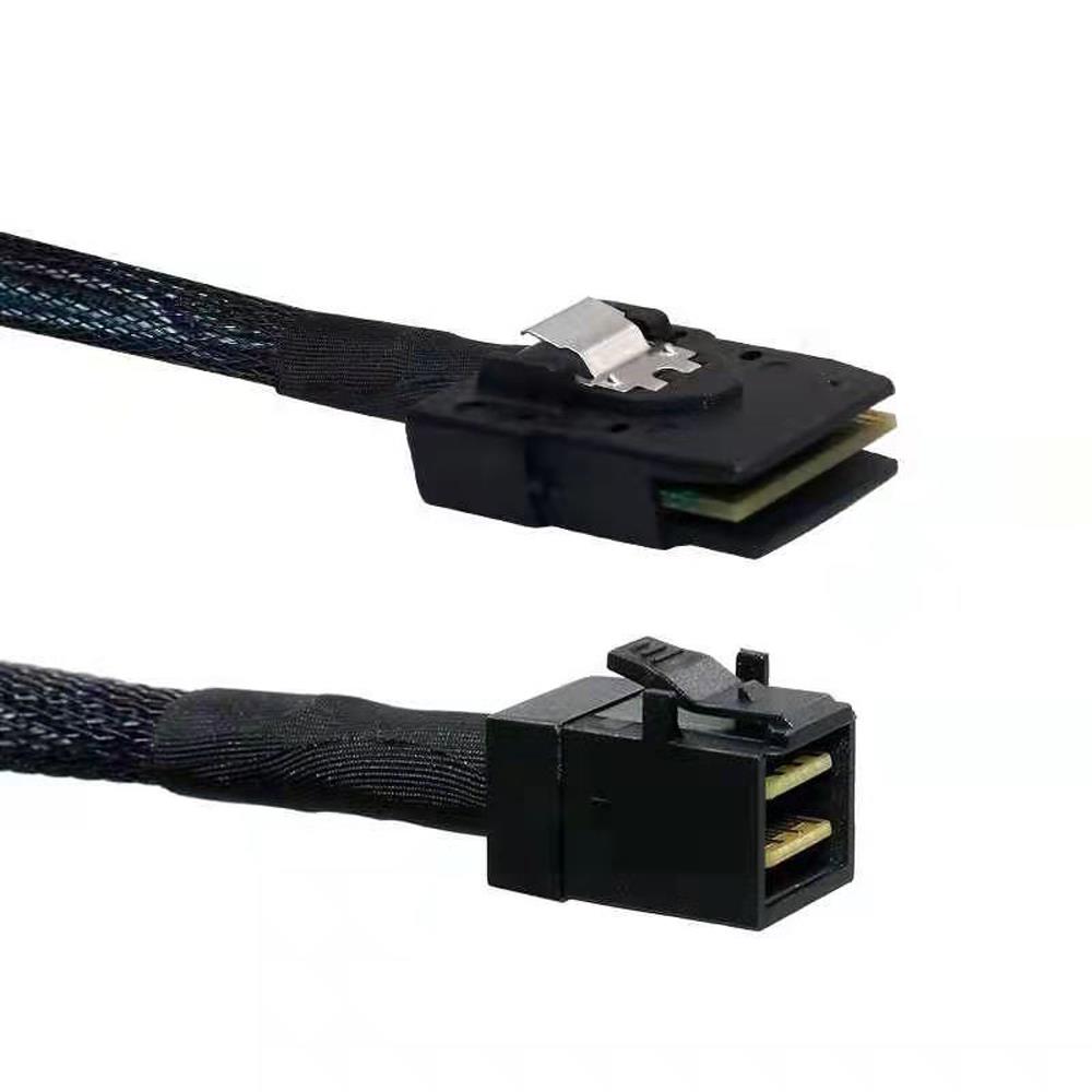 Picture of Mini SAS HD Adapter Cable SFF-8643 to SFF-8087 Server Motherboard Backplane 0.5 or 1M